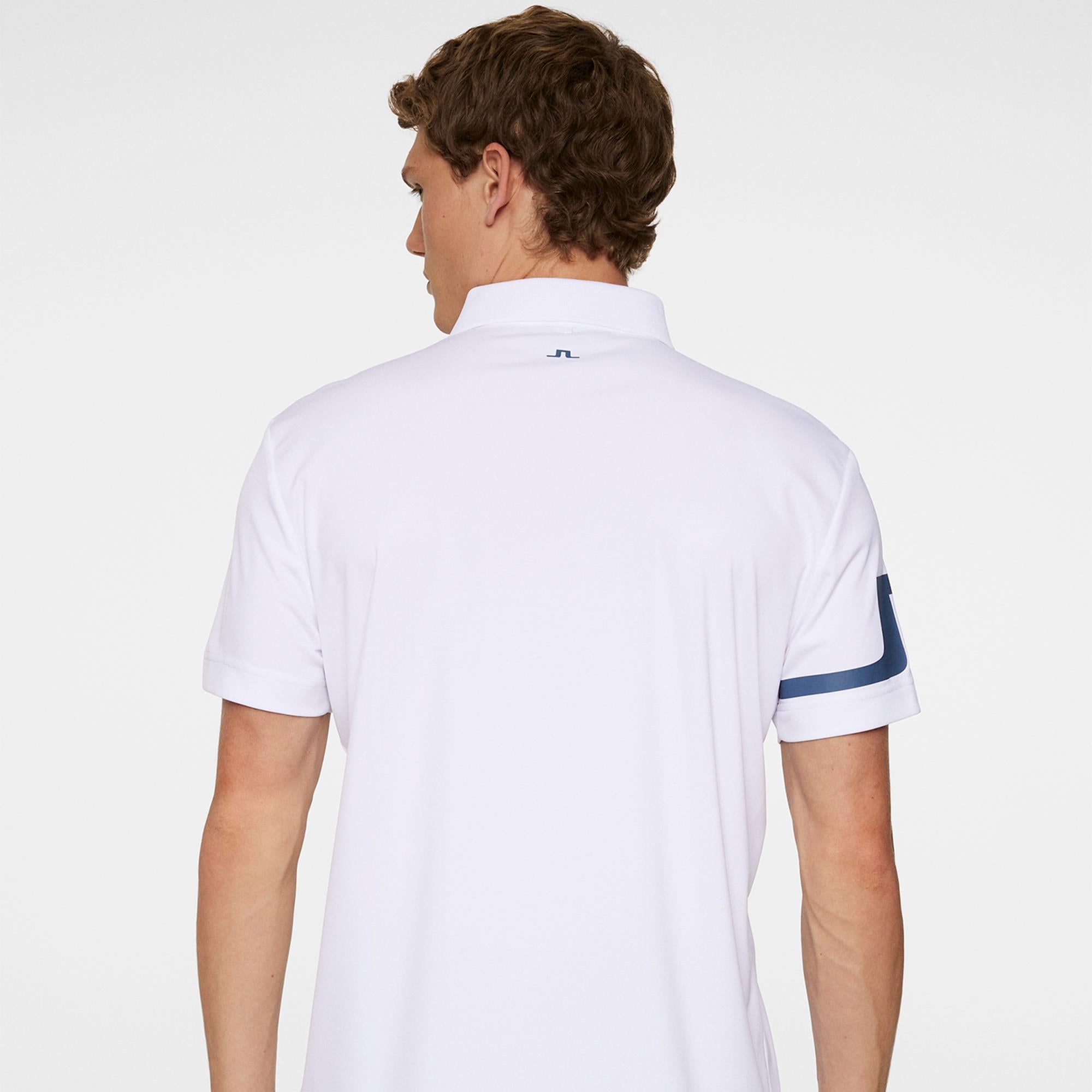 J Lindeberg Heath Mens Polo Shirt White